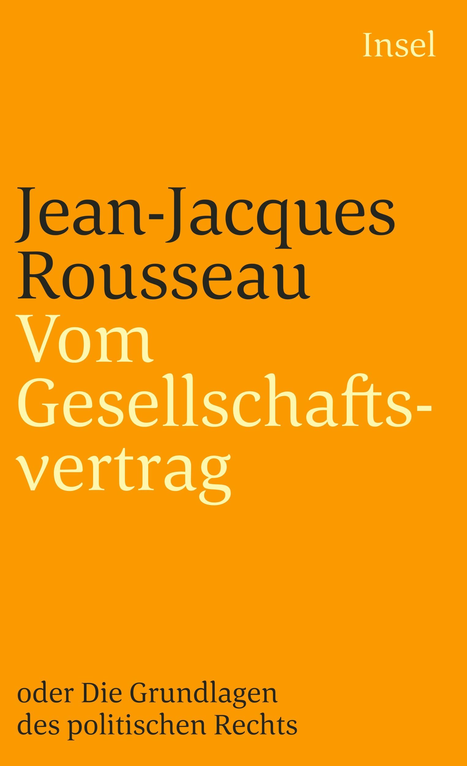 Cover: 9783458343066 | Vom Gesellschaftsvertrag oder Grundlagen des politischen Rechts | Buch