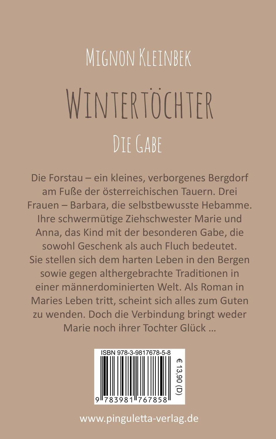 Bild: 9783981767858 | Wintertöchter - Die Gabe | Mignon Kleinbek | Taschenbuch | 355 S.