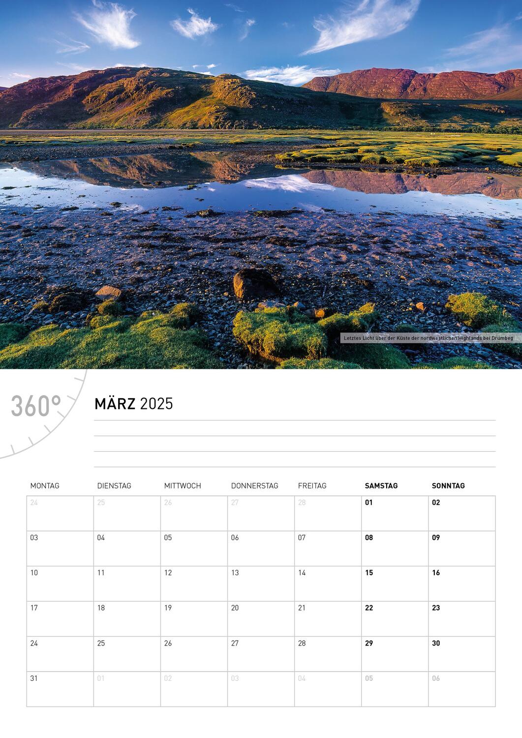 Bild: 9783968555812 | 360° Schottland Broschürenkalender 2025 | Hartmut Krinitz | Kalender