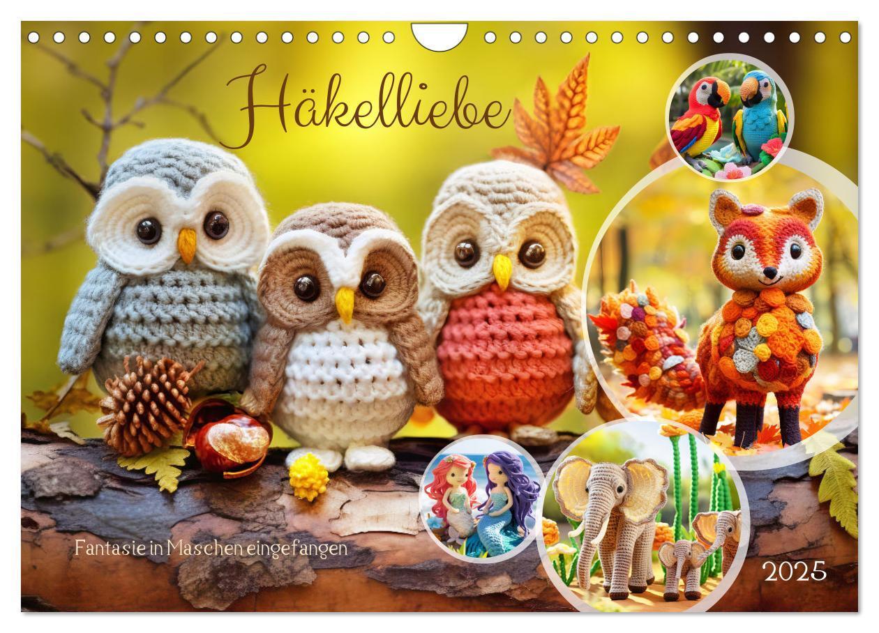 Cover: 9783383834561 | Häkelliebe - Fantasie in Maschen einfangen (Wandkalender 2025 DIN...