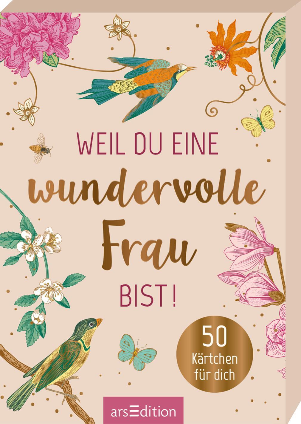 Cover: 9783845860152 | Weil du eine wundervolle Frau bist! | 50 Kärtchen für dich | Buch