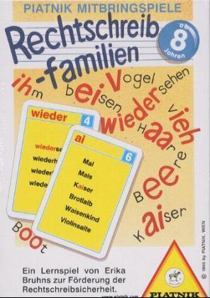 Cover: 9001890702402 | Rechtschreibfamilien (Kartenspiel) | Spiel | In Spielebox | 702402