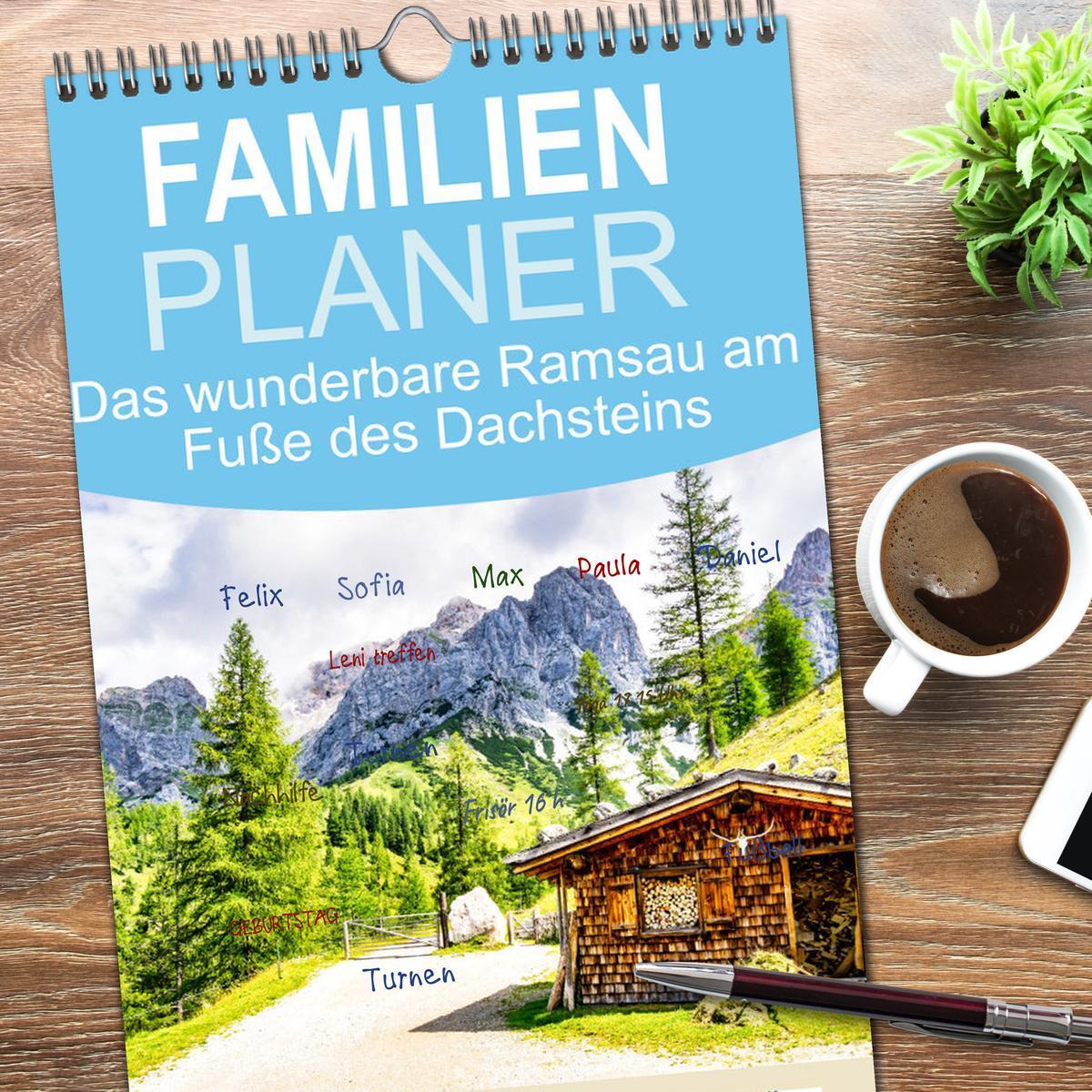 Bild: 9783457101759 | Familienplaner 2025 - Das wunderbare Ramsau am Fuße des Dachsteins...