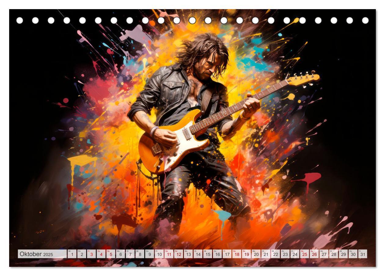 Bild: 9783383852985 | ROCK Spüre die grenzenlose Power (Tischkalender 2025 DIN A5 quer),...