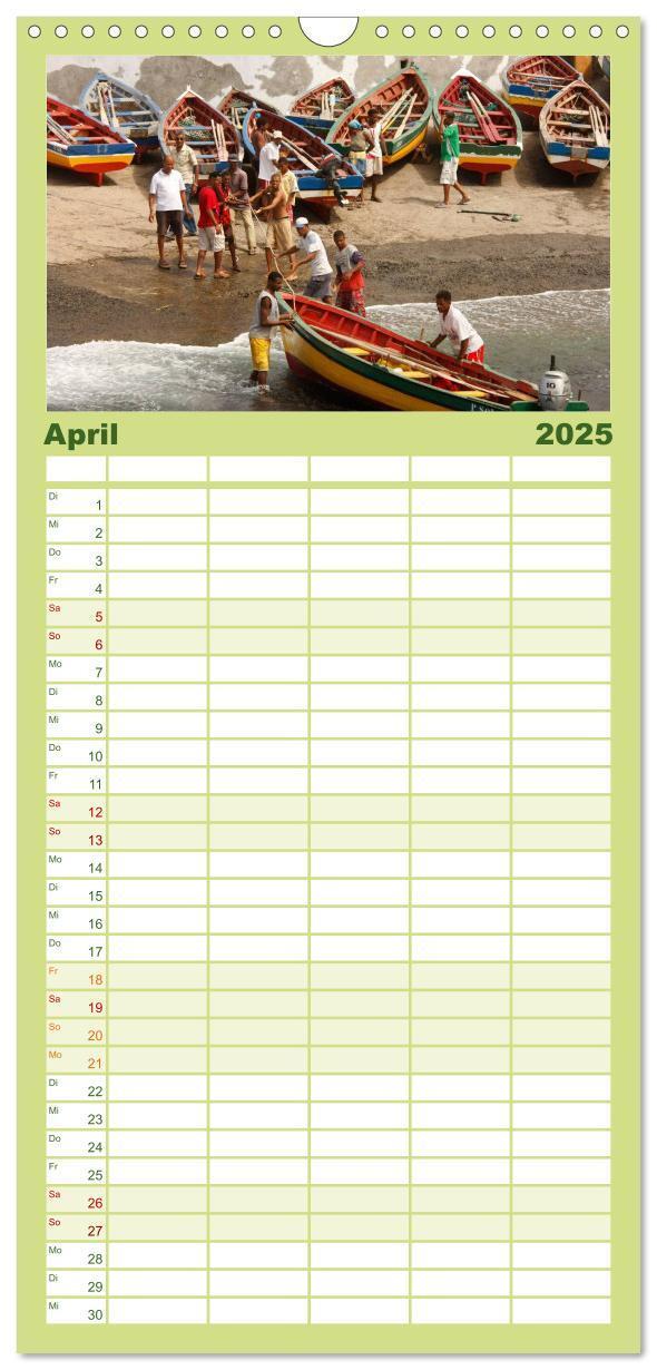 Bild: 9783457110218 | Familienplaner 2025 - Kap Verde mit 5 Spalten (Wandkalender, 21 x...