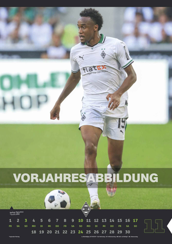 Bild: 4002725994394 | N NEUMANNVERLAGE - Borussia Mönchengladbach 2025 Wandkalender,...