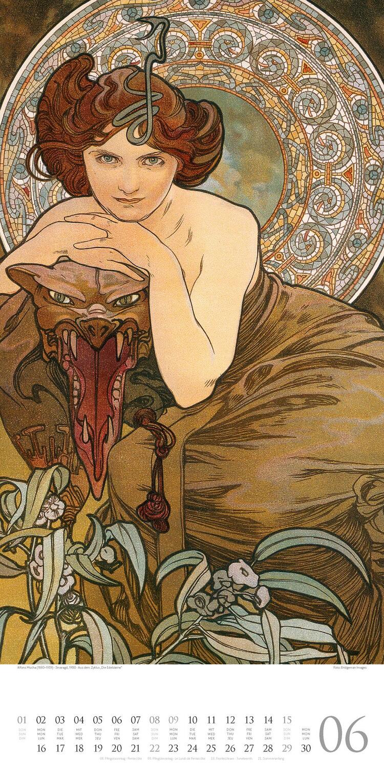 Bild: 9783838425603 | Alfons Mucha Kalender 2025 | Alfons Mucha (u. a.) | Kalender | 14 S.