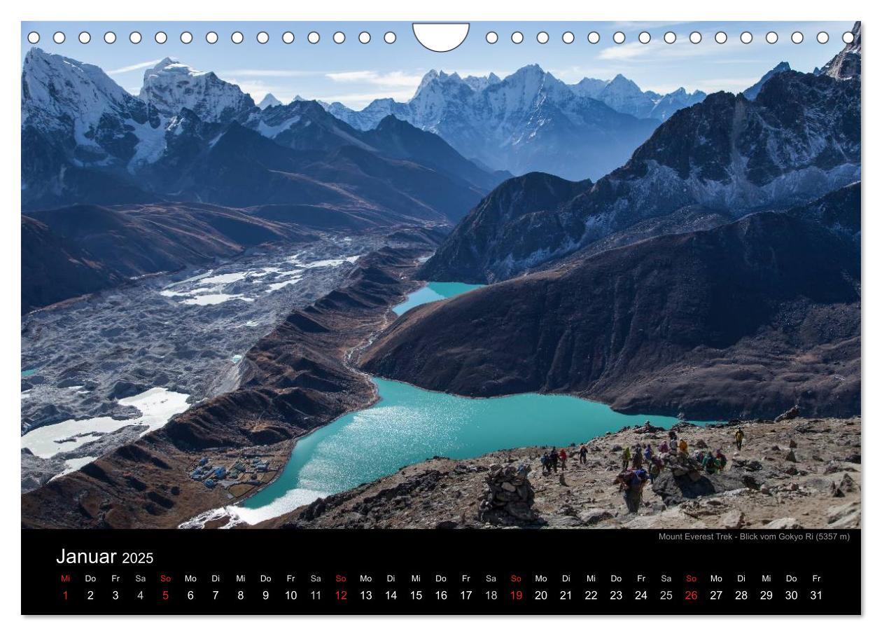 Bild: 9783435811038 | Mount Everest Trek (Wandkalender 2025 DIN A4 quer), CALVENDO...