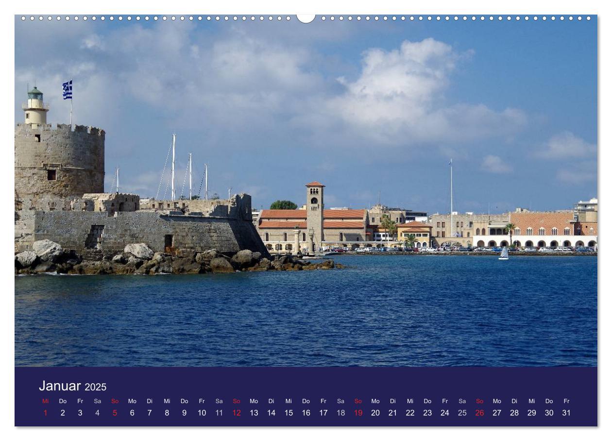 Bild: 9783435668144 | Rhodos mit Lindos und Symi (Wandkalender 2025 DIN A2 quer),...