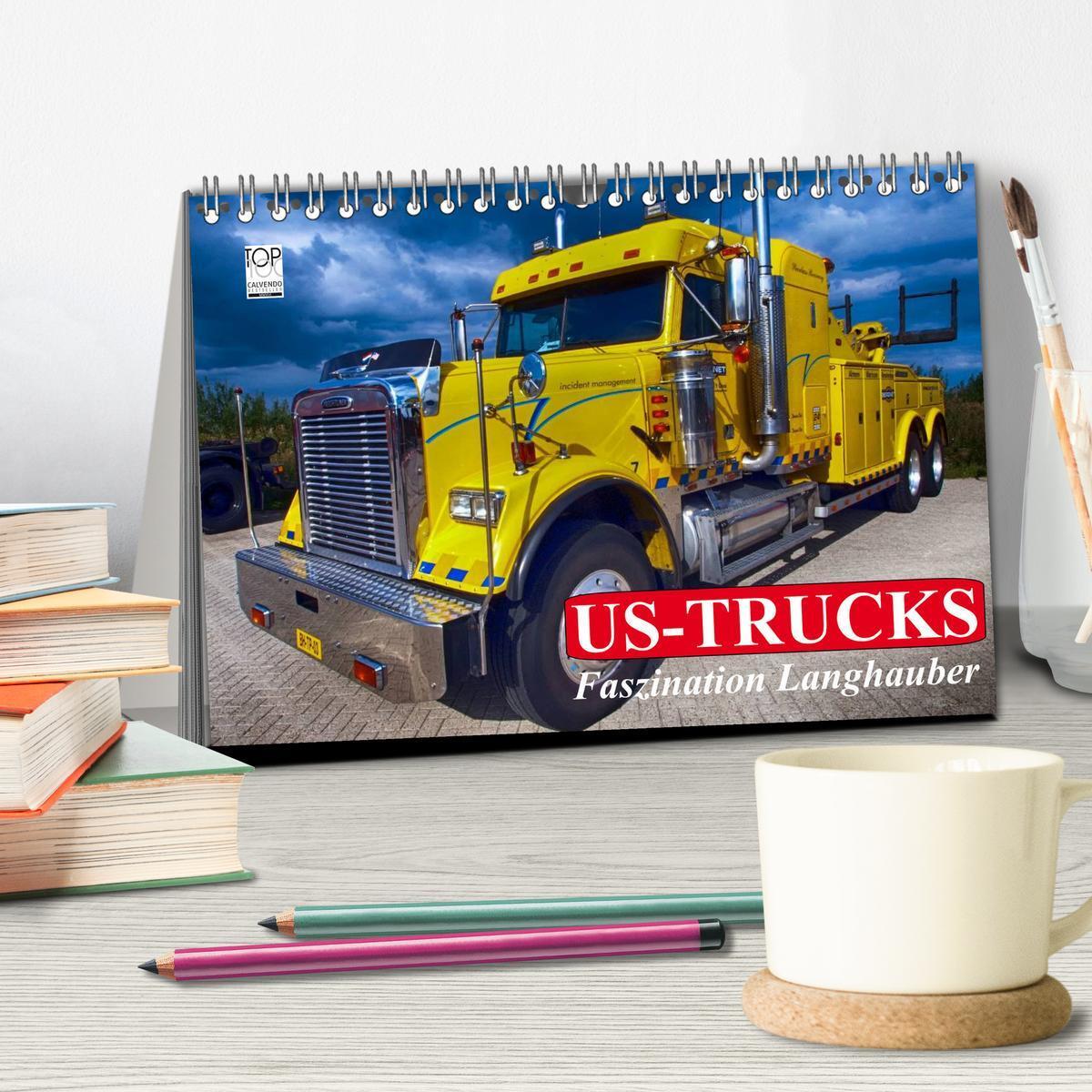 Bild: 9783435497881 | US-Trucks. Faszination Langhauber (Tischkalender 2025 DIN A5 quer),...