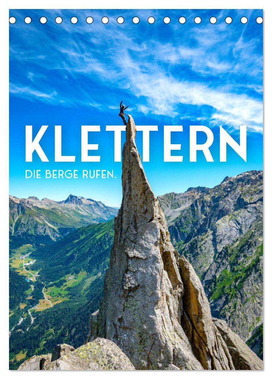 Cover: 9783435893324 | Klettern - Die Berge rufen. (Tischkalender 2025 DIN A5 hoch),...