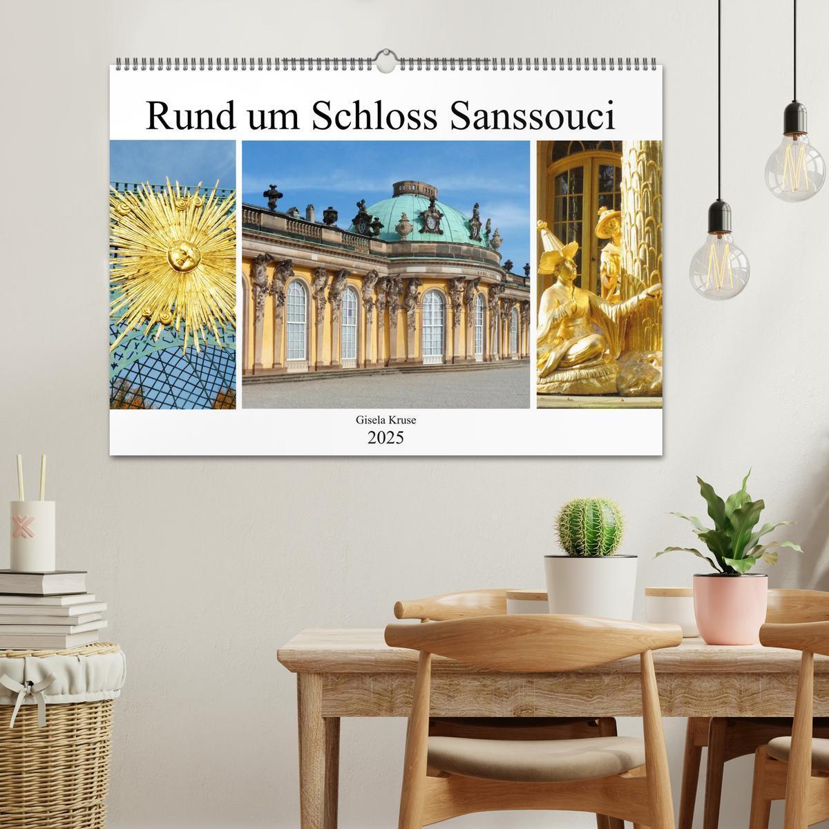 Bild: 9783435075867 | Rund um Schloss Sanssouci (Wandkalender 2025 DIN A2 quer), CALVENDO...