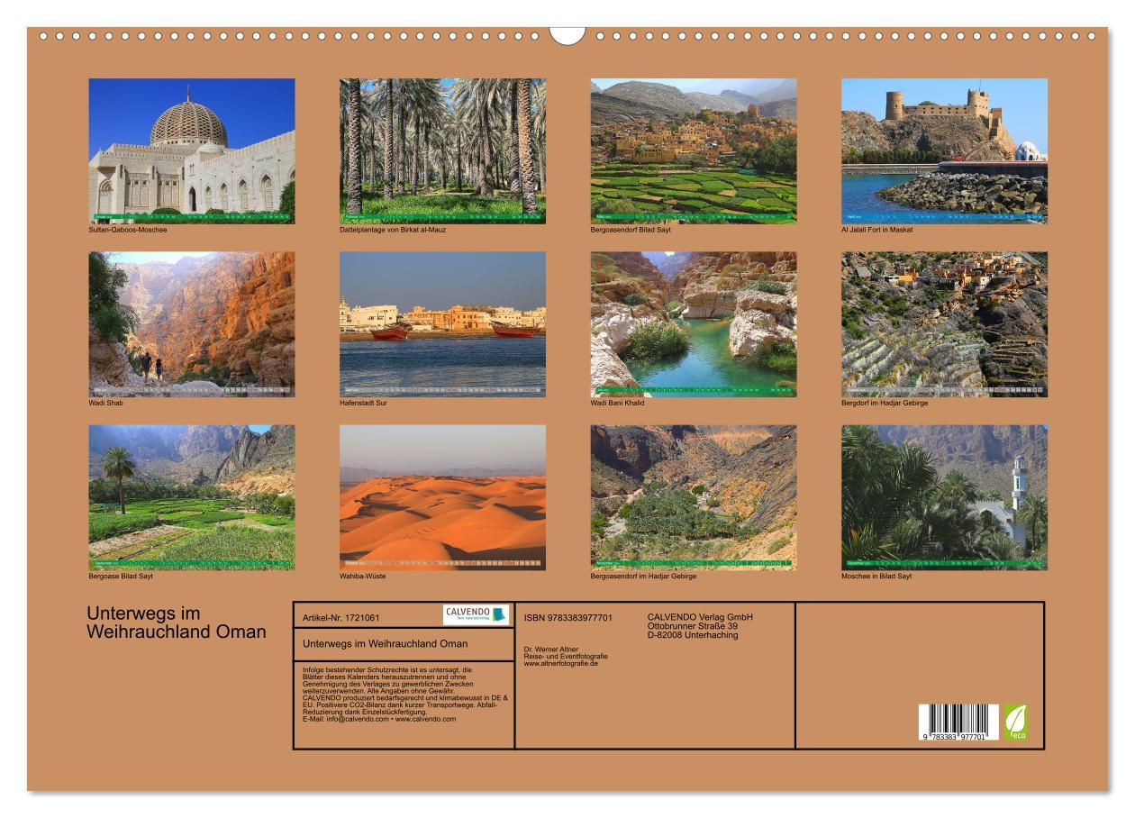 Bild: 9783383977701 | Unterwegs im Weihrauchland Oman (Wandkalender 2025 DIN A2 quer),...