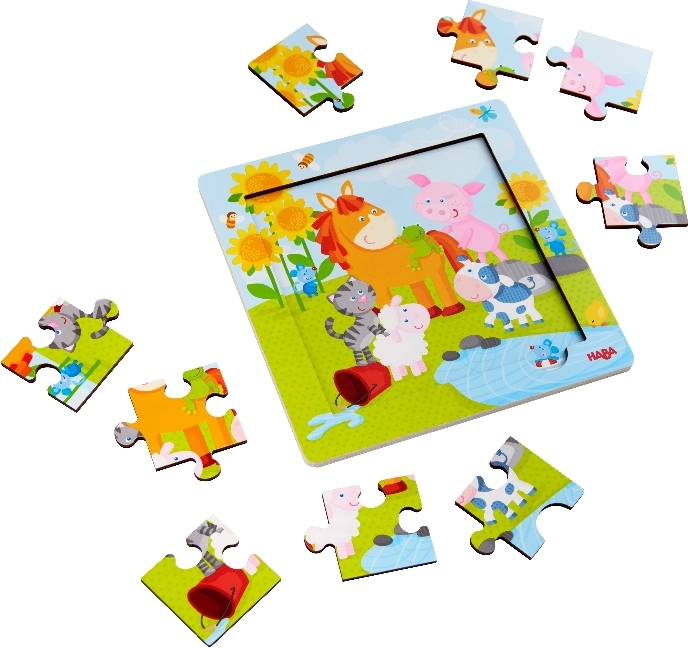 Bild: 4010168235103 | Holzrahmen-Puzzle Tierfreunde (Kinderpuzzle) | Spiel | 1303767001