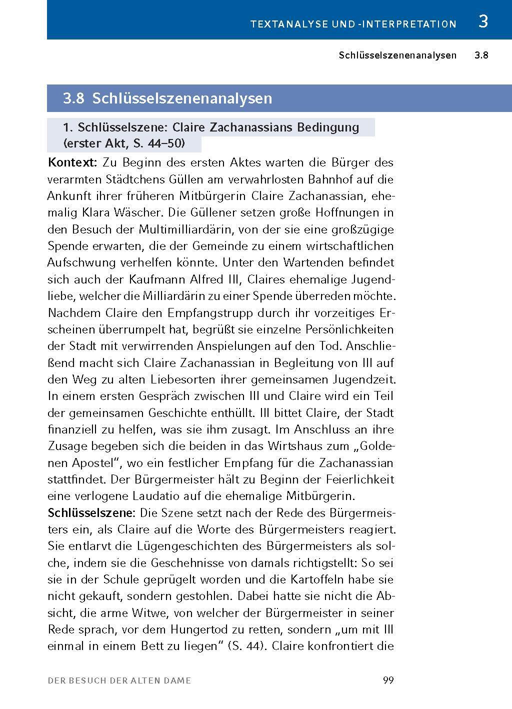 Bild: 9783804420762 | Der Besuch der alten Dame - Textanalyse und Interpretation | Buch