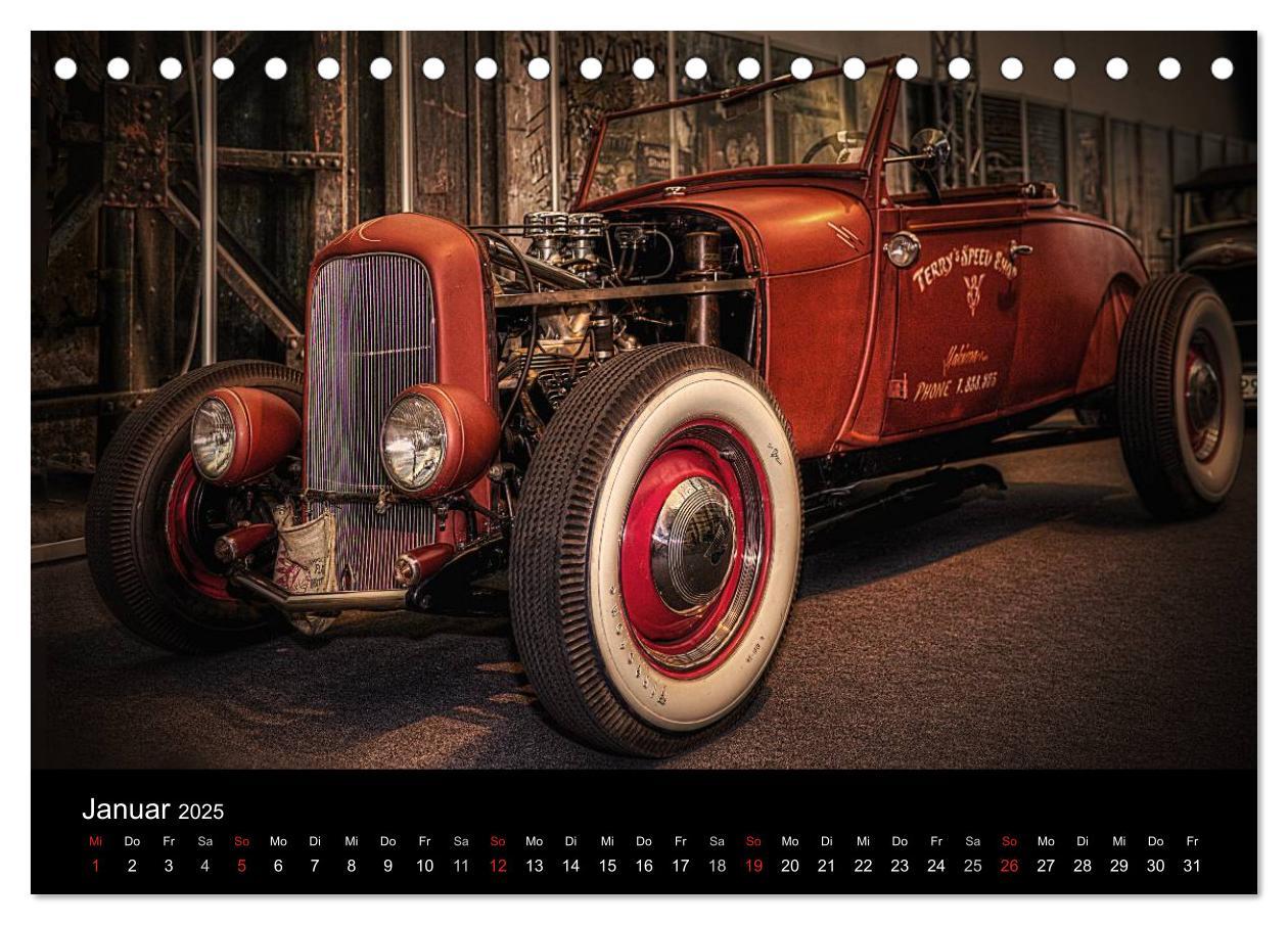 Bild: 9783435770182 | Außergewöhnliche Autos - Hot Rods (Tischkalender 2025 DIN A5 quer),...