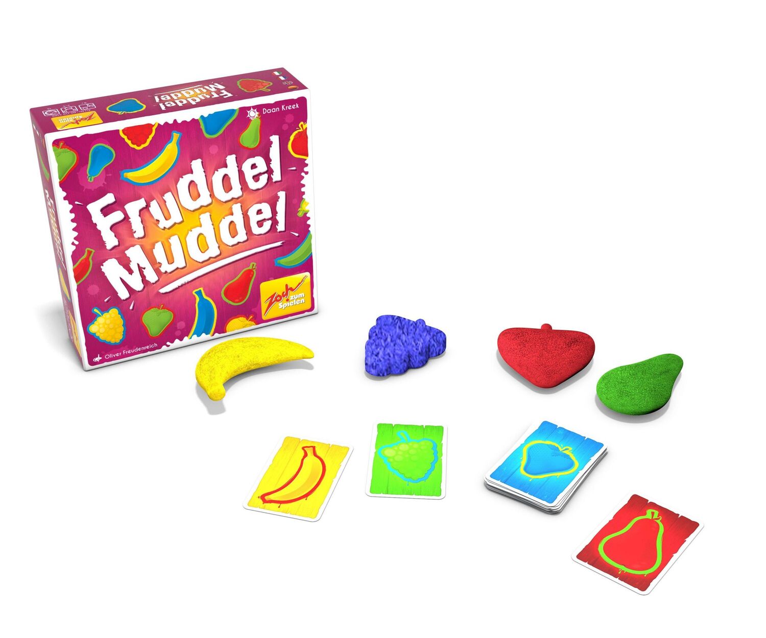 Bild: 4015682051680 | Fruddel Muddel | Für 2 -5 Spieler. Spieldauer: 15 Minuten | Daan Kreek