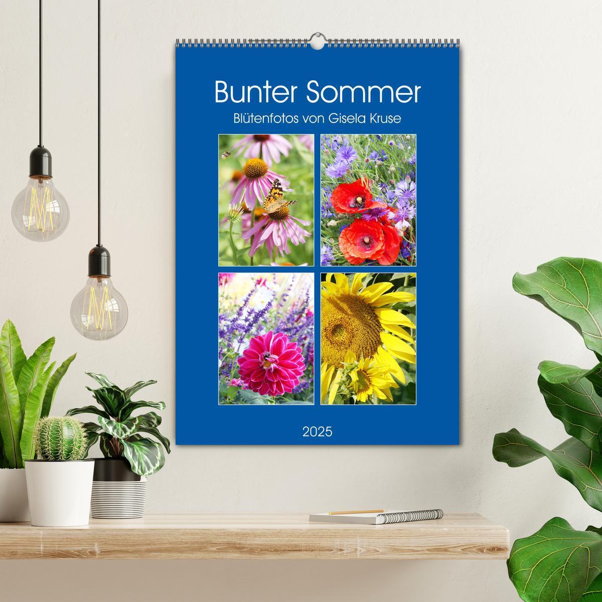 Bild: 9783435965175 | Bunter Sommer (Wandkalender 2025 DIN A2 hoch), CALVENDO Monatskalender