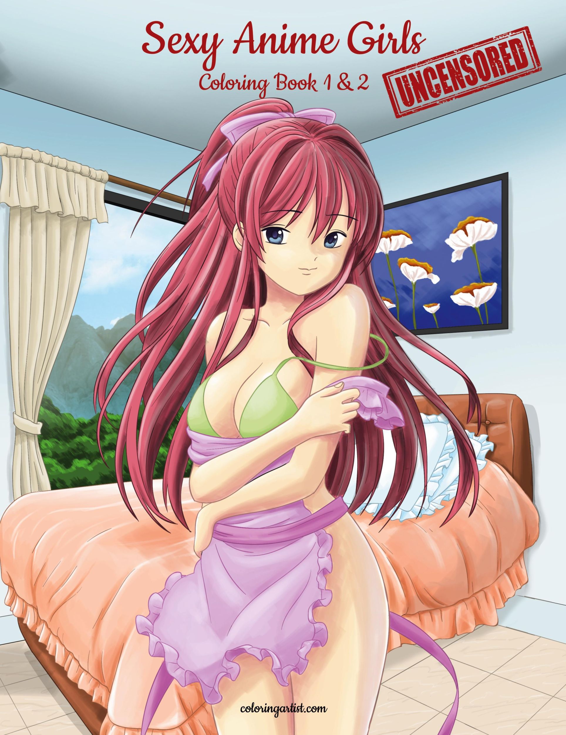 Cover: 9789082750614 | Sexy Anime Girls Uncensored Coloring Book for Grown-Ups 1 &amp; 2 | Snels