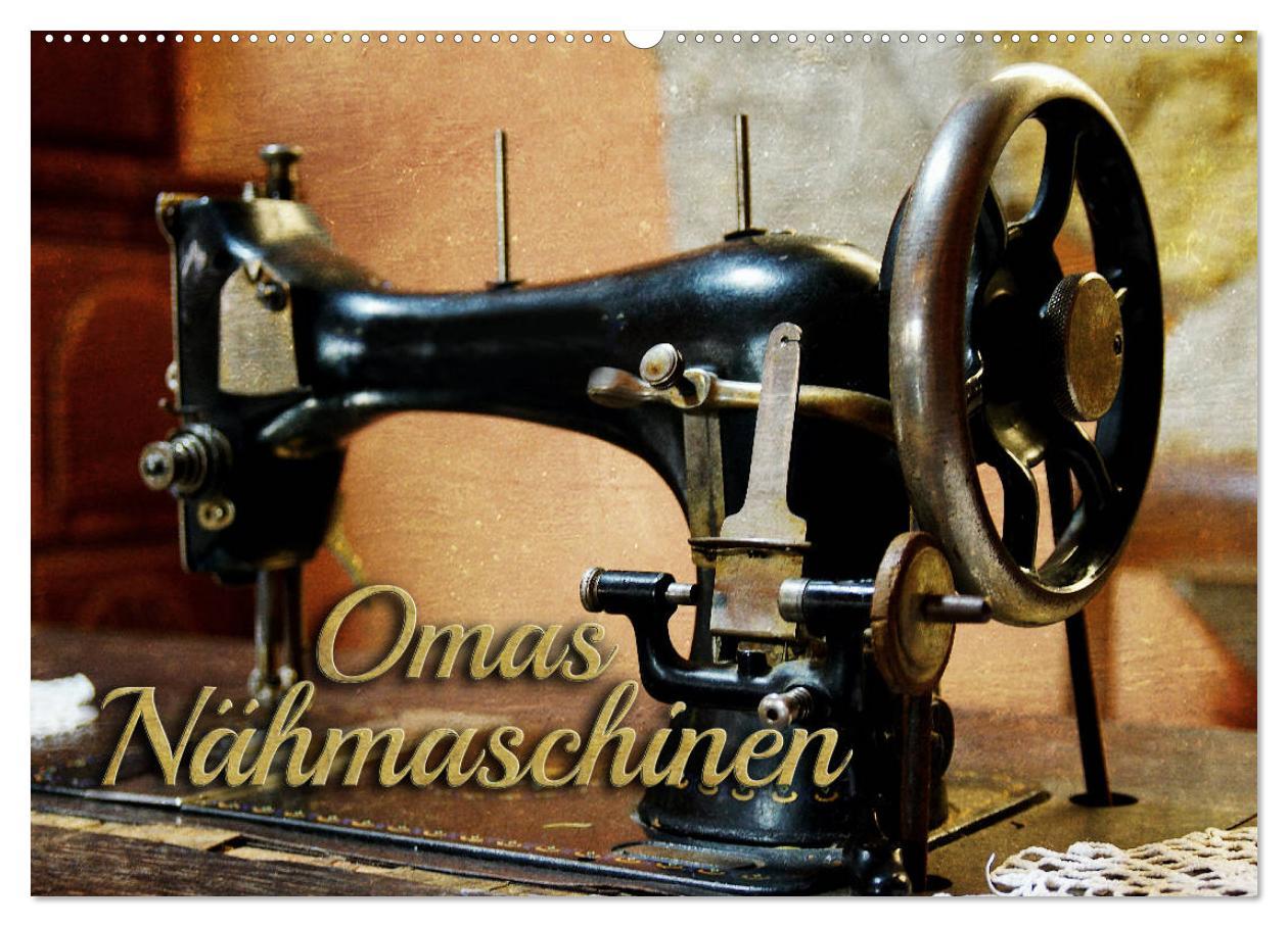 Cover: 9783435299225 | Omas Nähmaschinen (Wandkalender 2025 DIN A2 quer), CALVENDO...