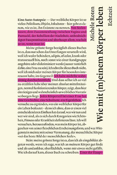 Cover: 9783906807065 | Wie mit (m)einem Körper leben. | Eine Auto-Autopsie | Michèle Roten