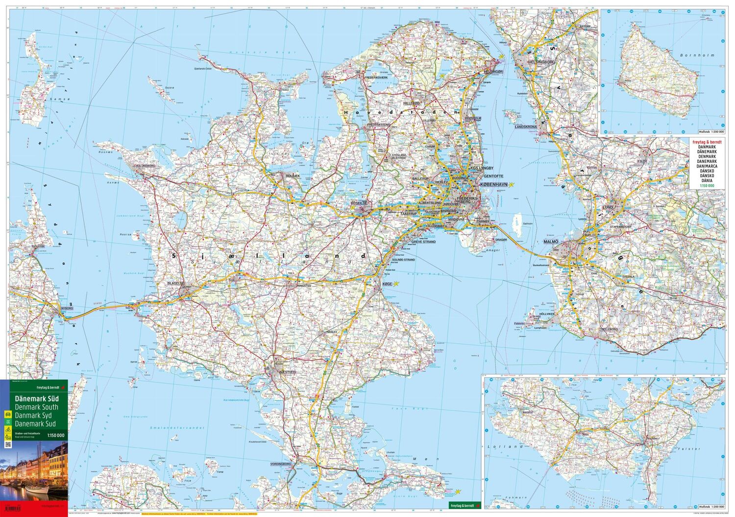 Bild: 9783707916560 | Dänemark Nord und Süd, Straßenkarten-Set 1:150.000, freytag &amp; berndt