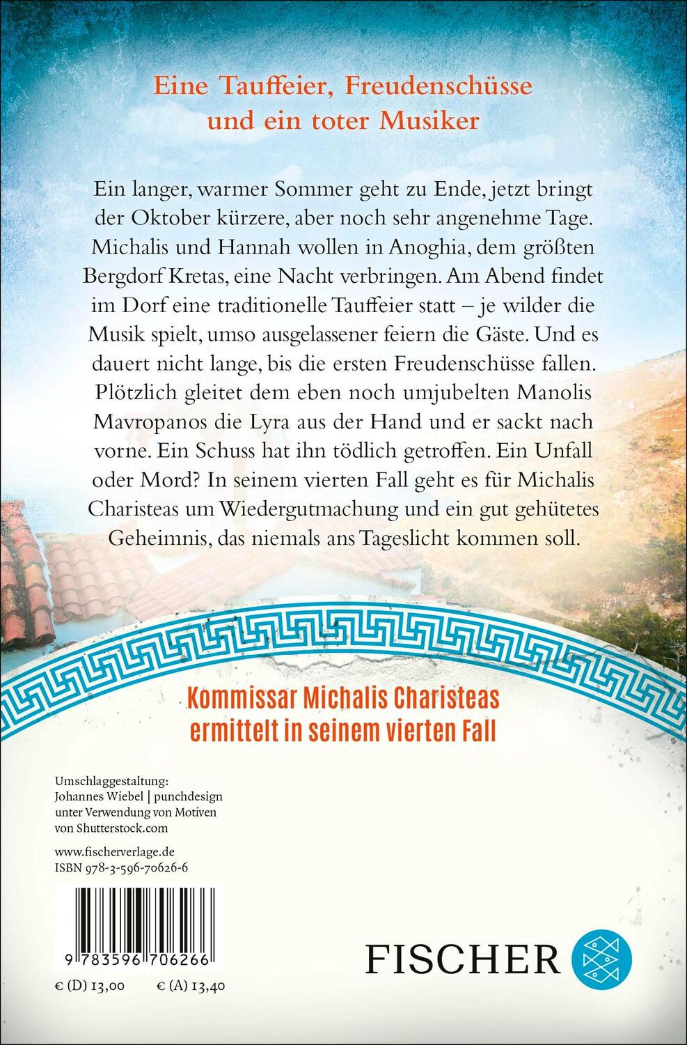 Rückseite: 9783596706266 | Kretische Ehre | Der vierte Fall für Michalis Charisteas | Milonás