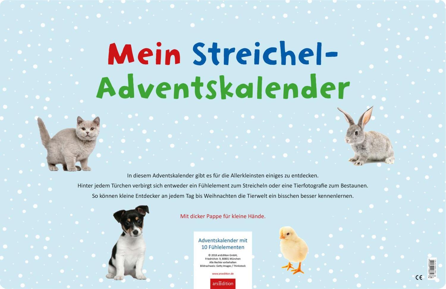 Bild: 4014489118831 | Mein Streichel-Adventskalender | Kalender | 2 S. | Deutsch