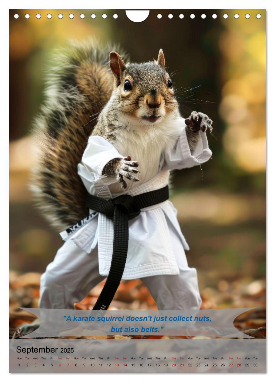 Bild: 9781325984640 | Great fun with animal karate fighters (Wall Calendar 2025 DIN A4...