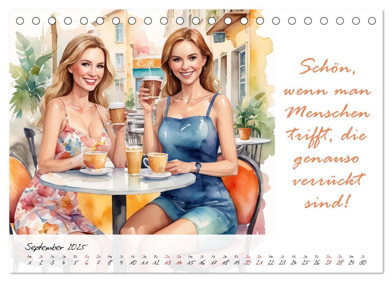 Bild: 9783383775635 | Beste Freundinnen (Tischkalender 2025 DIN A5 quer), CALVENDO...