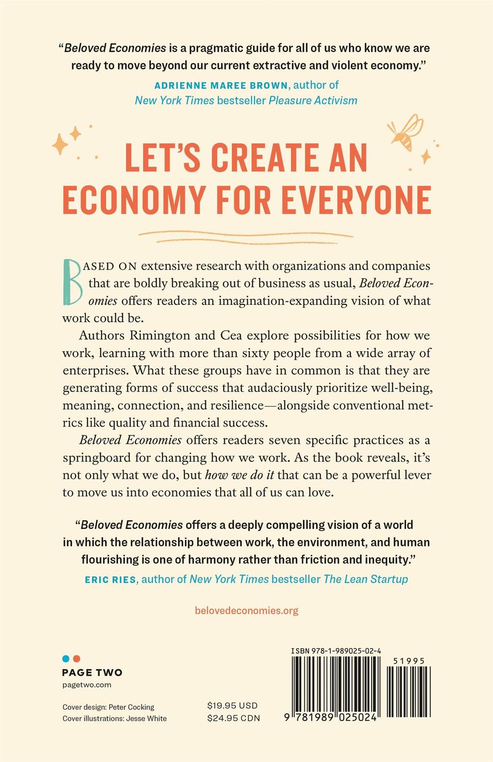 Rückseite: 9781989025024 | Beloved Economies | Transforming How We Work | Jess Rimington (u. a.)