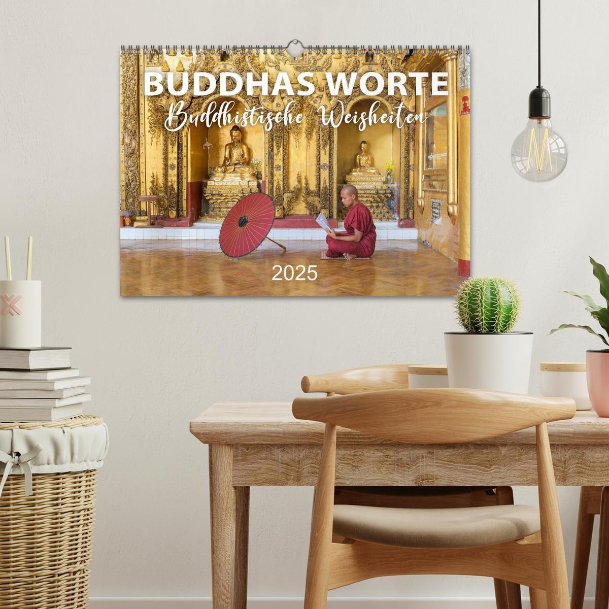 Bild: 9783435081394 | BUDDHAS WORTE - Buddhistische Weisheiten (Wandkalender 2025 DIN A3...