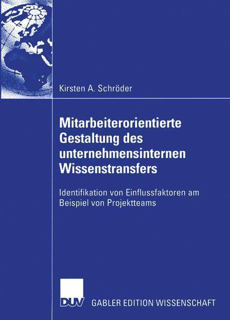 Cover: 9783824479061 | Mitarbeiterorientierte Gestaltung des unternehmensinternen...