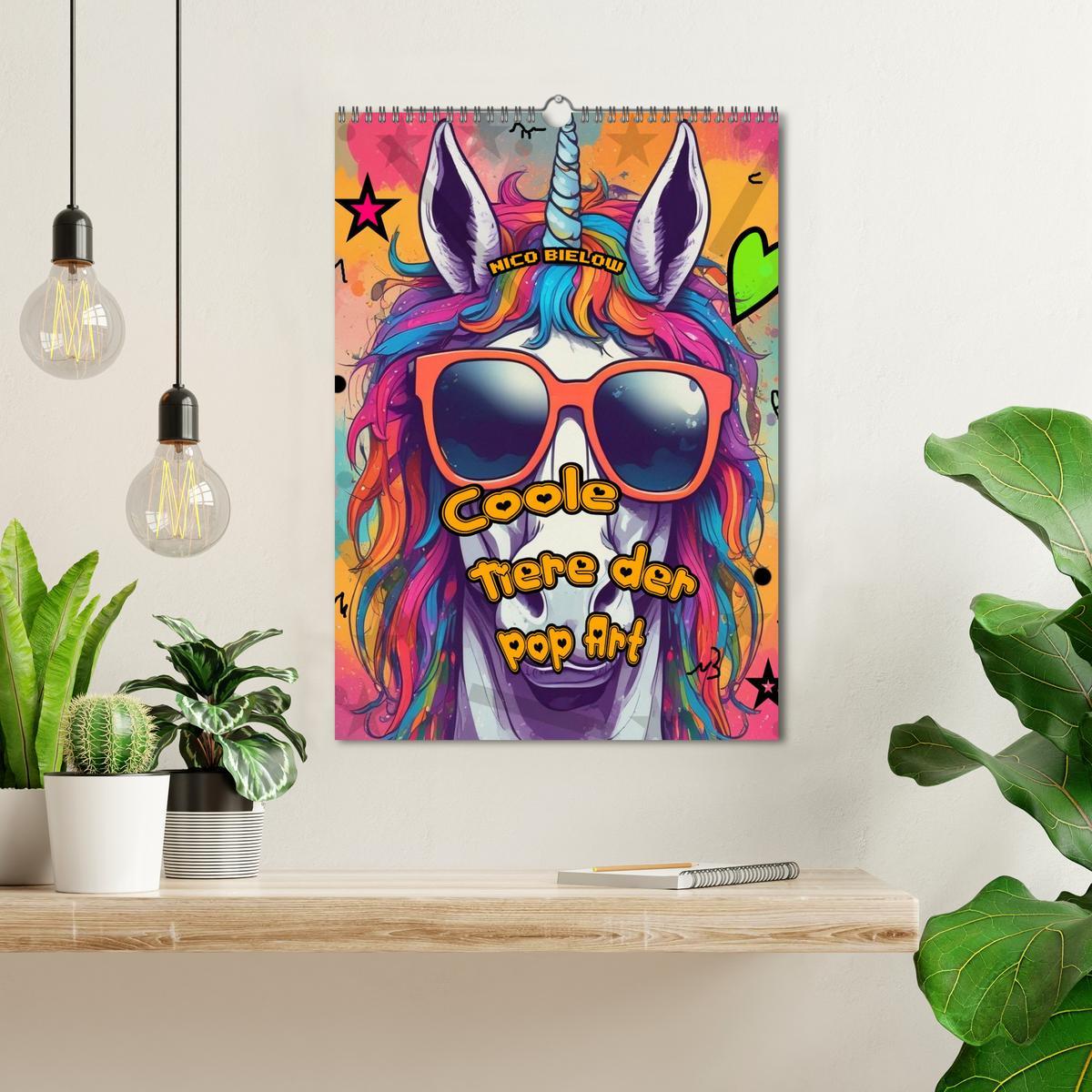 Bild: 9783457176467 | Coole Tiere der Pop Art (Wandkalender 2025 DIN A3 hoch), CALVENDO...