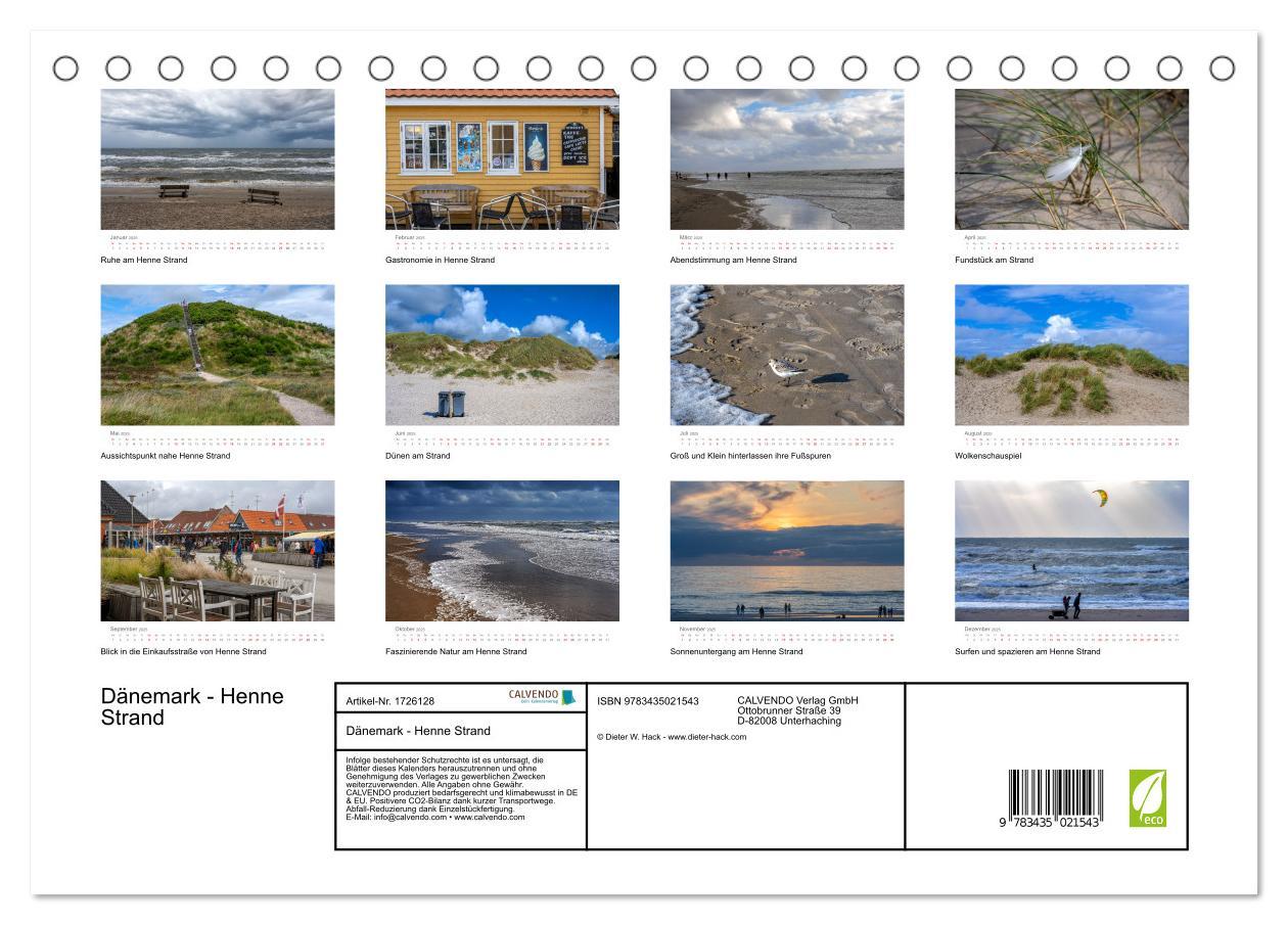 Bild: 9783435021543 | Dänemark - Henne Strand (Tischkalender 2025 DIN A5 quer), CALVENDO...