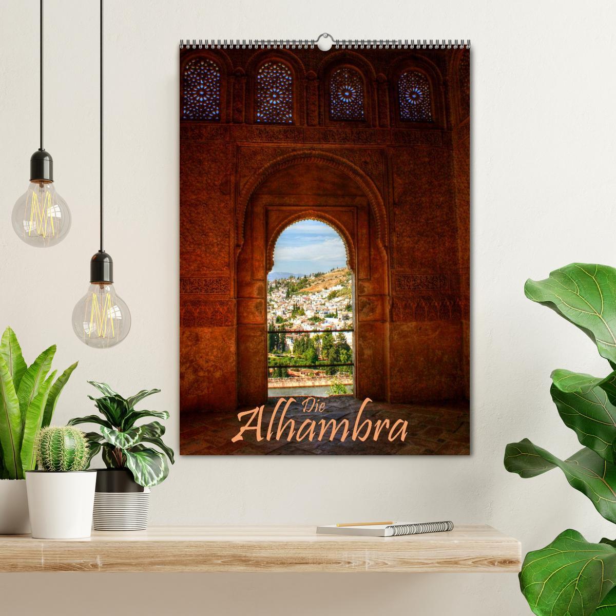 Bild: 9783457030585 | Die Alhambra (Wandkalender 2025 DIN A2 hoch), CALVENDO Monatskalender