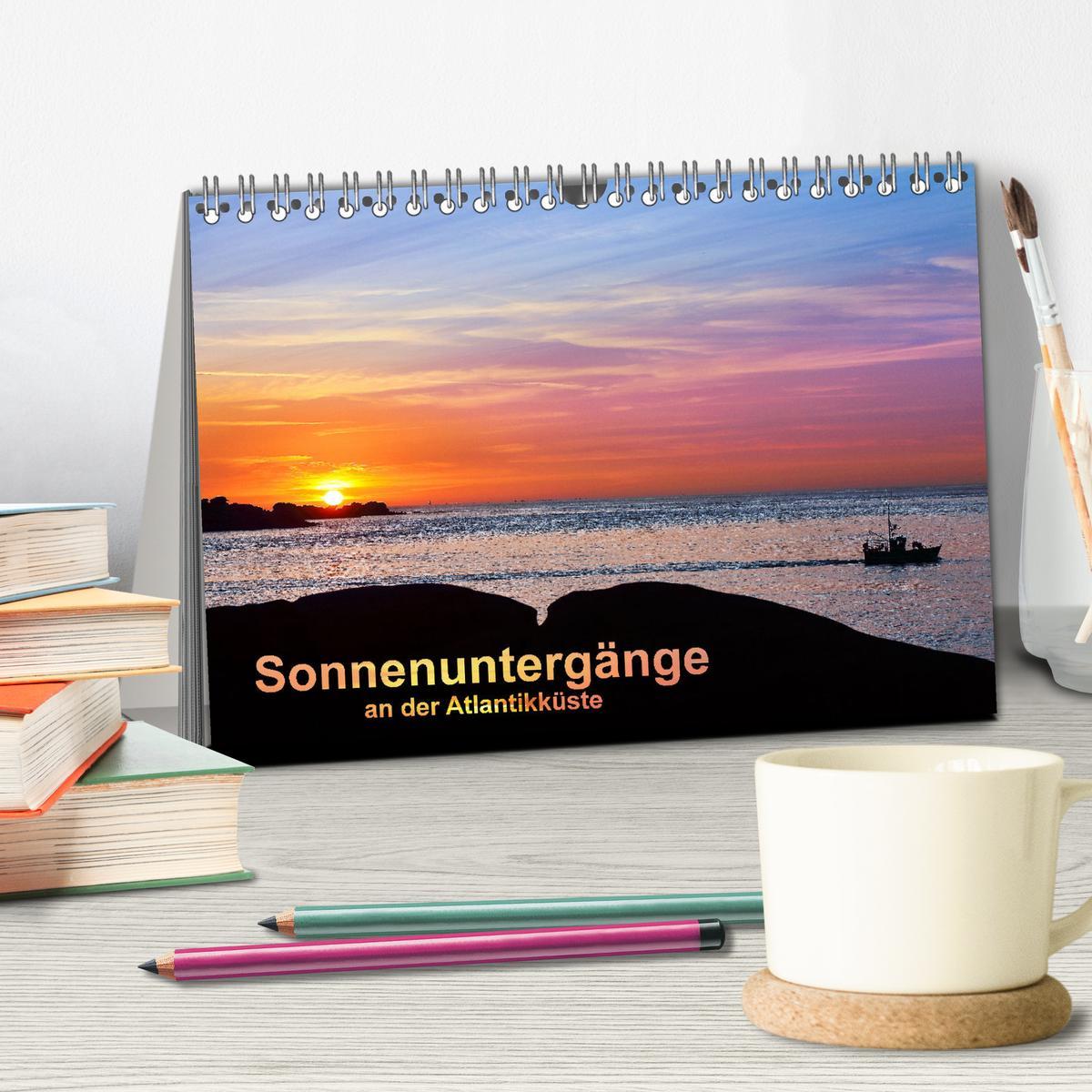 Bild: 9783435747702 | Sonnenuntergänge an der Atlantikküste (Tischkalender 2025 DIN A5...