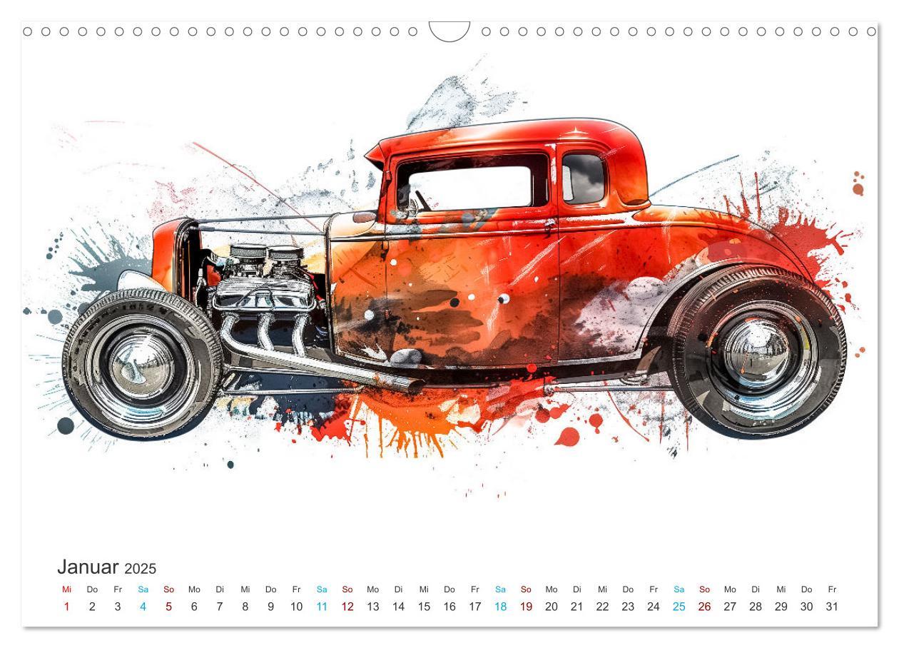 Bild: 9783383806995 | Hot Road - Oldtimer durch eine KI im neuen Gewand (Wandkalender...