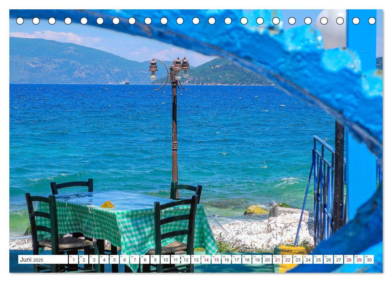 Bild: 9783383977121 | Kefalonia, Inseltraum in Blau (Tischkalender 2025 DIN A5 quer),...