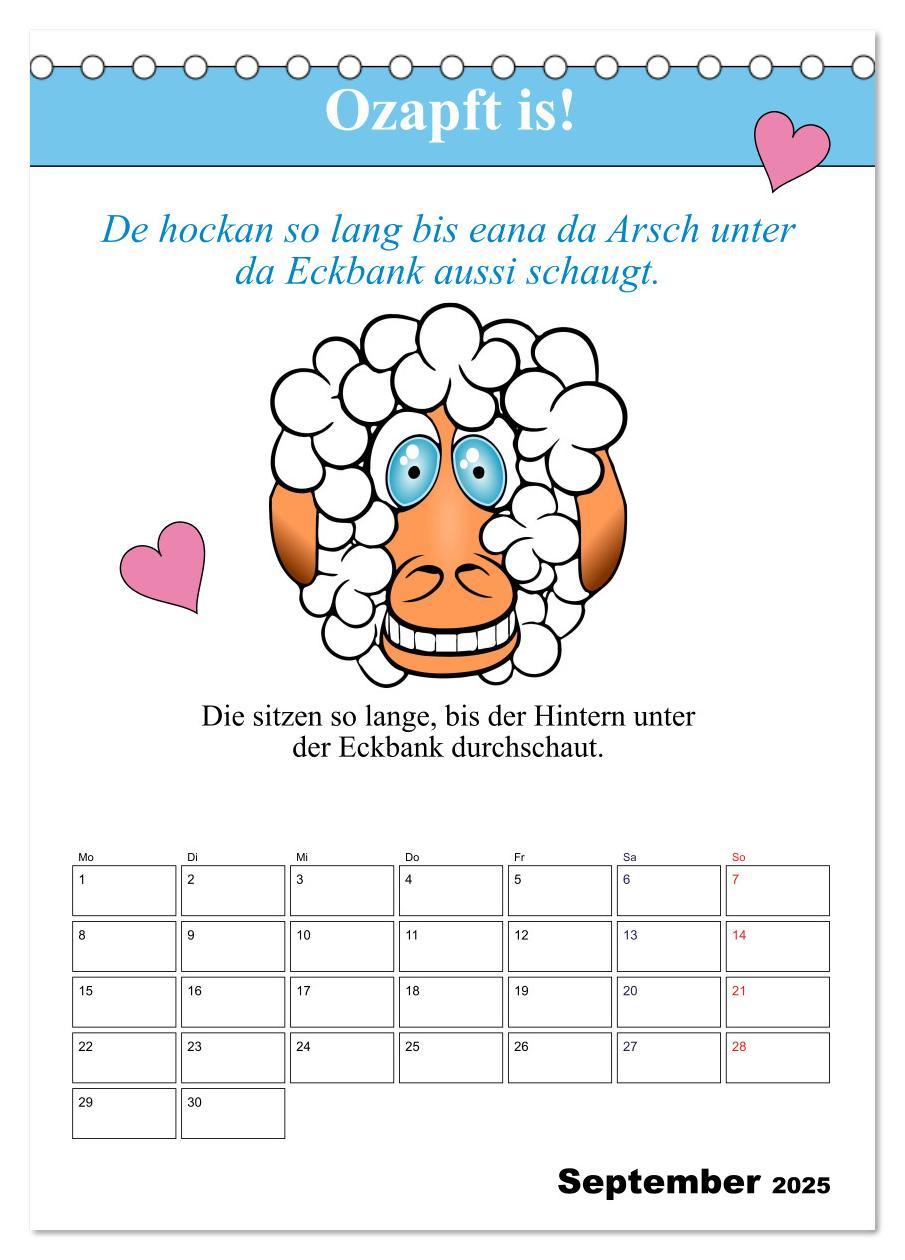 Bild: 9783457038369 | So a Schmarrn! Bairische Mundart (Tischkalender 2025 DIN A5 hoch),...