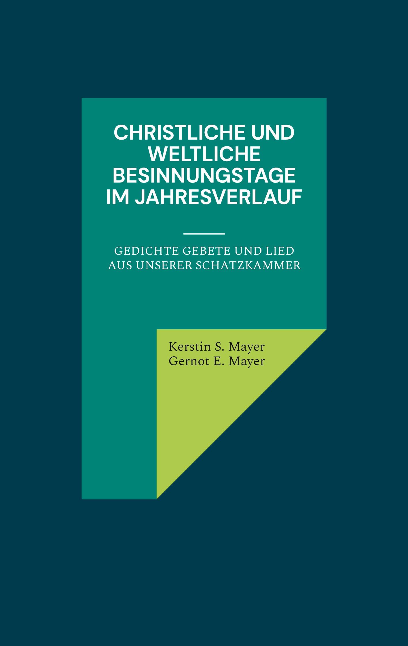 Cover: 9783769325317 | Christliche und Weltliche Besinnungstage im Jahresverlauf | Buch