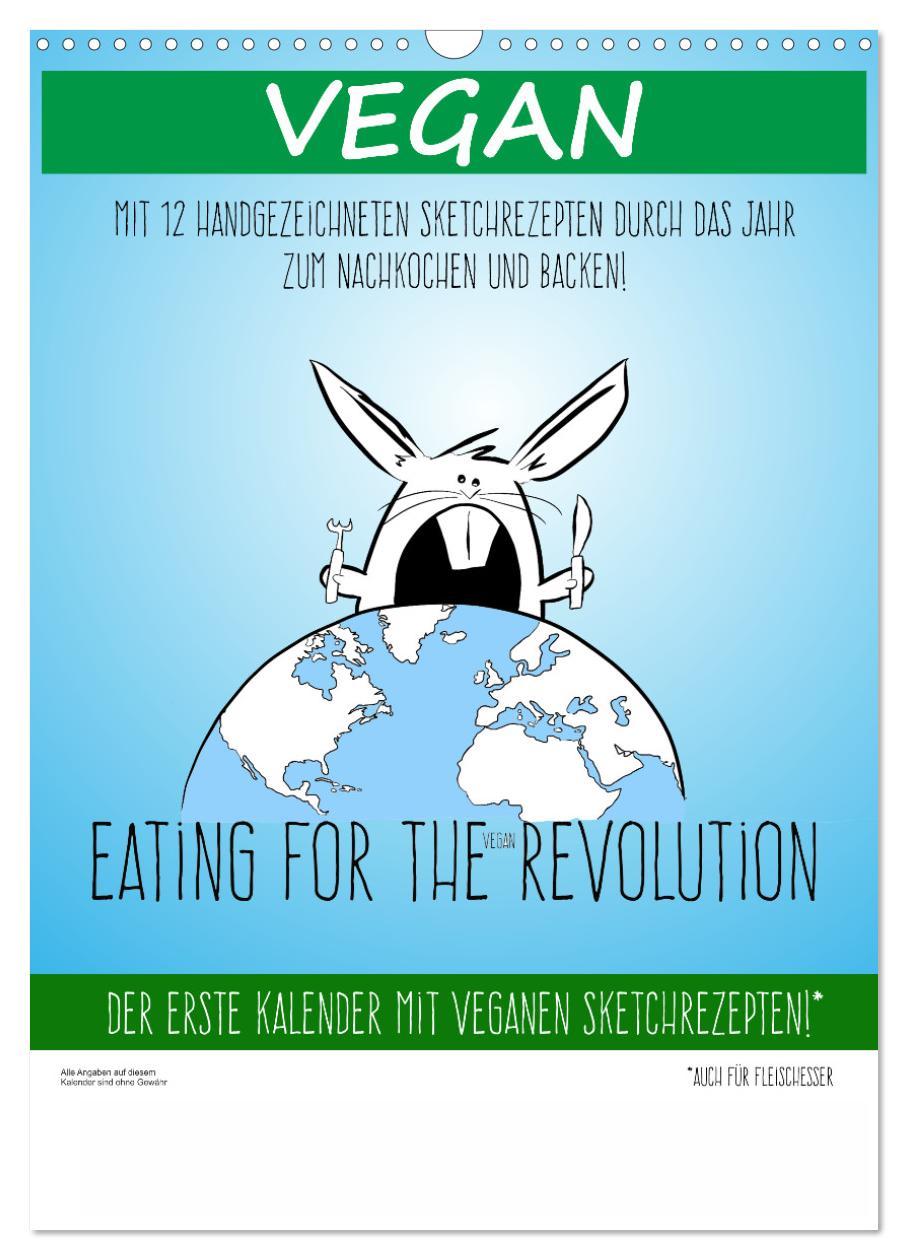 Cover: 9783435887859 | Vegankalender (Wandkalender 2025 DIN A3 hoch), CALVENDO Monatskalender