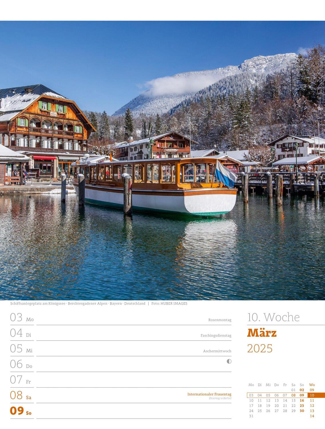 Bild: 9783838435022 | Faszination Alpenwelt - Wochenplaner Kalender 2025 | Kunstverlag