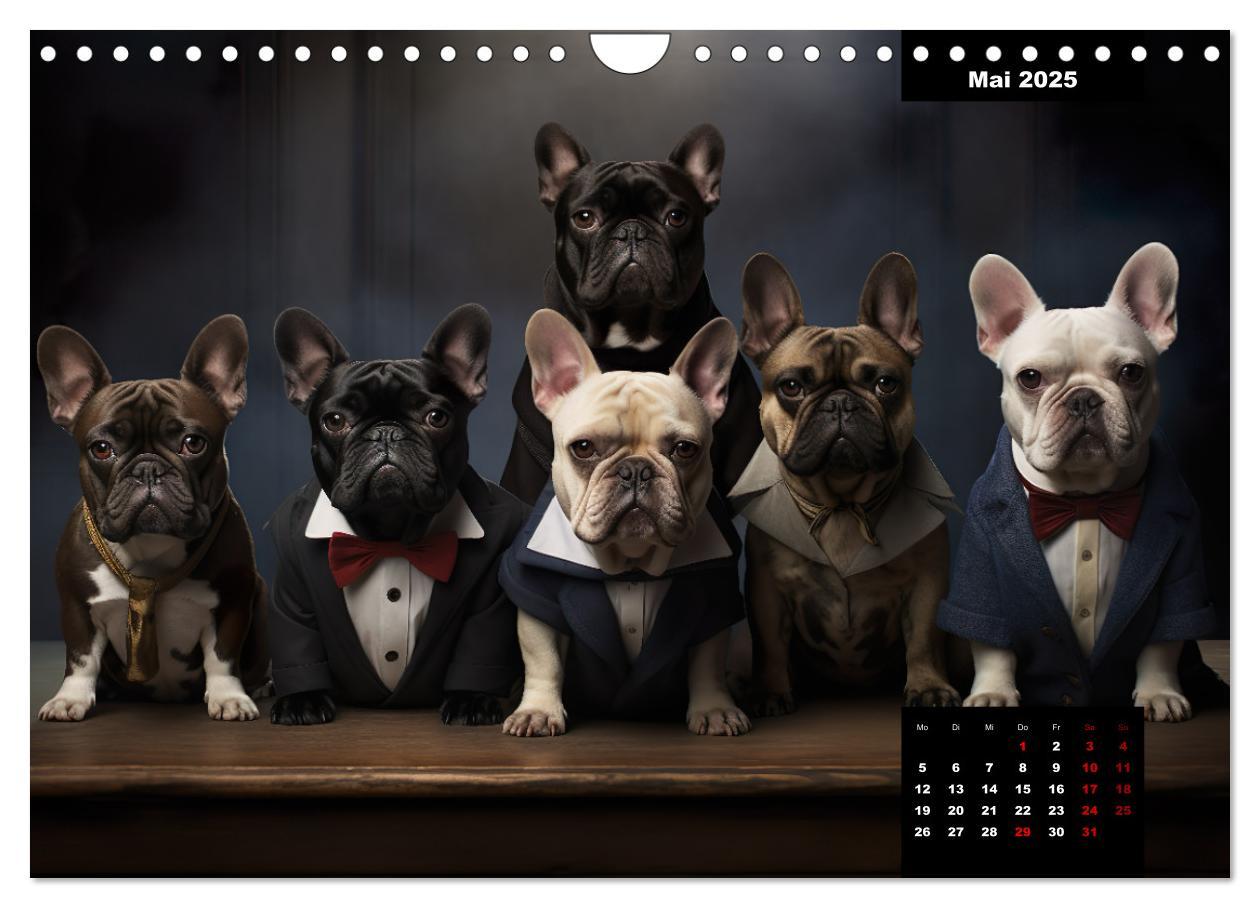 Bild: 9783383858086 | Französische Bulldogge KI Digiart (Wandkalender 2025 DIN A4 quer),...