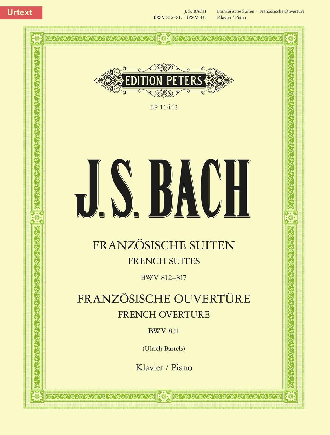 Cover: 9790014119775 | Französische Suiten BWV 812-817 / Französische Ouvertüre BWV 831