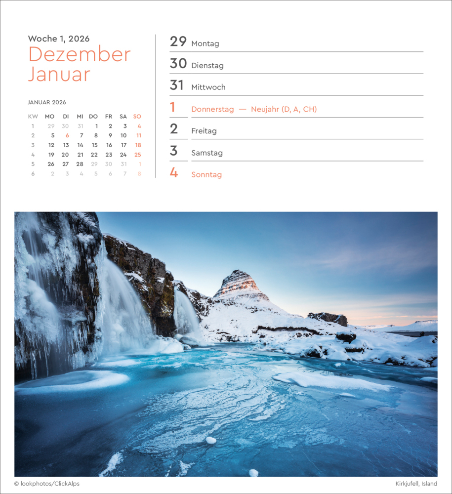 Bild: 9783965913974 | Unterwegs in aller Welt - KUNTH Postkartenkalender 2025 | Kalender