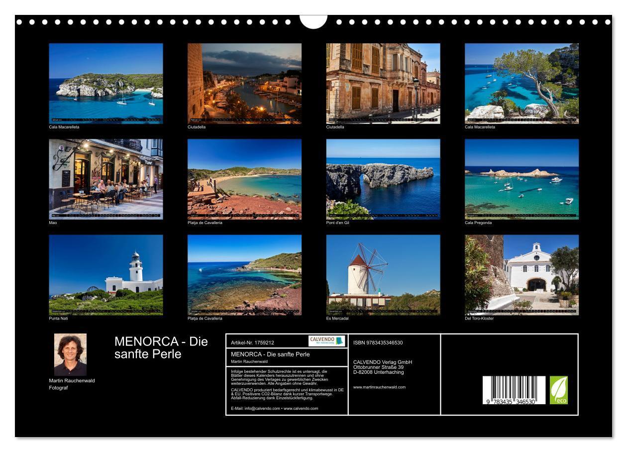 Bild: 9783435346530 | MENORCA - Die sanfte Perle (Wandkalender 2025 DIN A3 quer),...