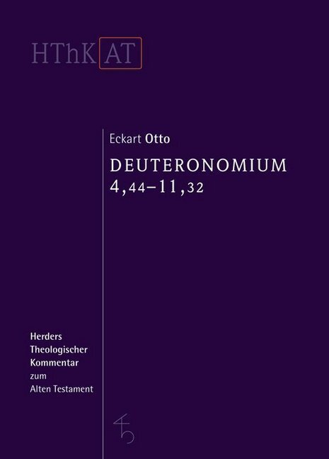 Cover: 9783451341458 | Deuteronomium 1-11. .2 | Deuteronomium 1-11 | Eckart Otto | Buch