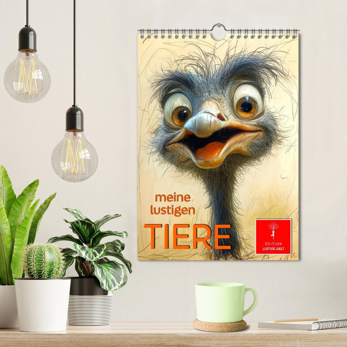 Bild: 9783383782367 | Meine lustigen Tiere (Wandkalender 2025 DIN A4 hoch), CALVENDO...