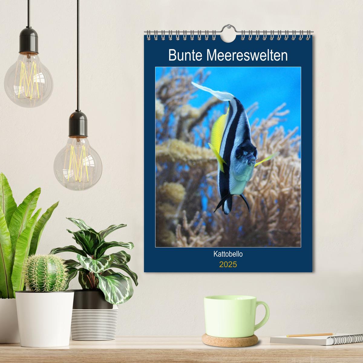 Bild: 9783435936380 | Bunte Meereswelten (Wandkalender 2025 DIN A4 hoch), CALVENDO...